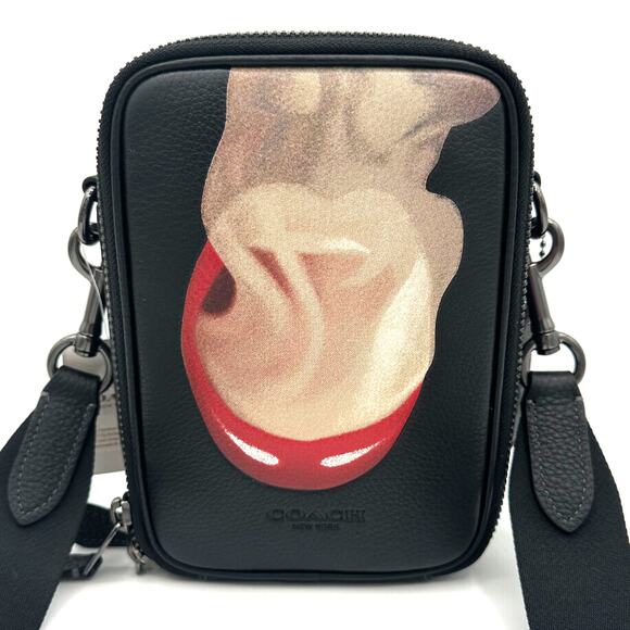 Coach X Tom Wesselmann Stanton Crossbody in Black Multi Leather CQ087